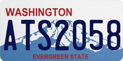 WA license plate ATS2058