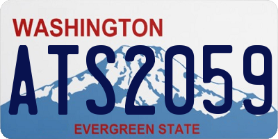 WA license plate ATS2059