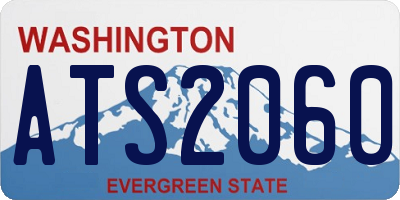 WA license plate ATS2060