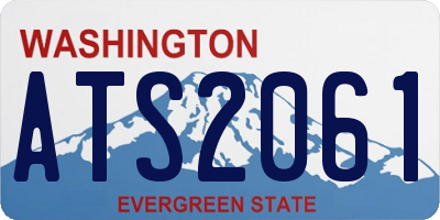 WA license plate ATS2061