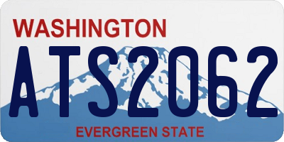 WA license plate ATS2062