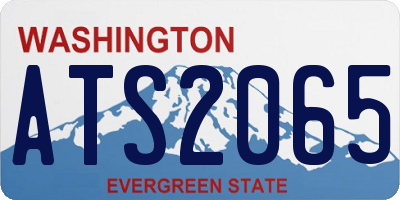 WA license plate ATS2065