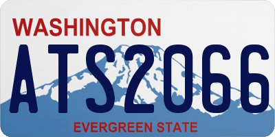 WA license plate ATS2066