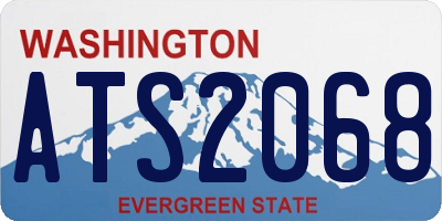 WA license plate ATS2068