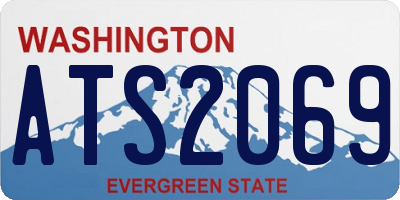 WA license plate ATS2069