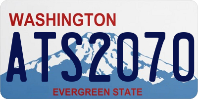 WA license plate ATS2070