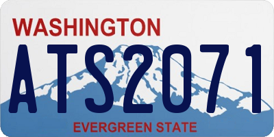 WA license plate ATS2071