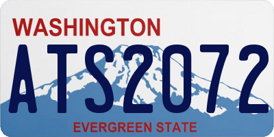 WA license plate ATS2072