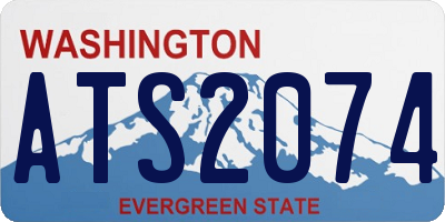 WA license plate ATS2074