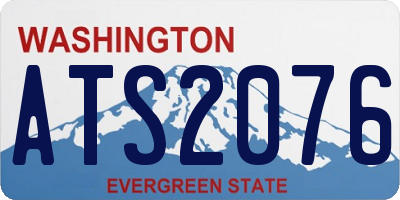 WA license plate ATS2076