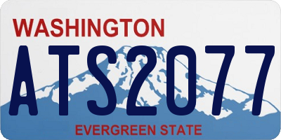 WA license plate ATS2077