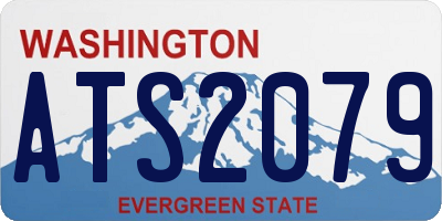 WA license plate ATS2079