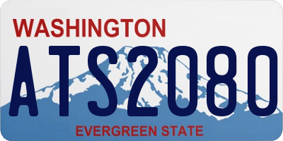 WA license plate ATS2080