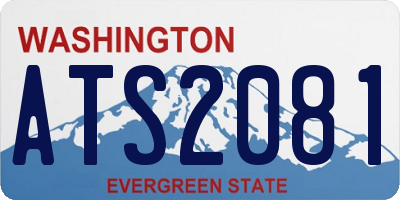 WA license plate ATS2081