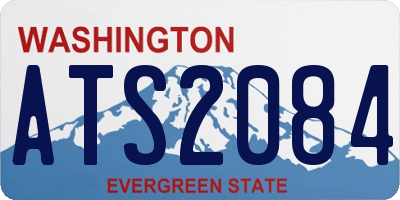WA license plate ATS2084