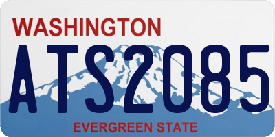 WA license plate ATS2085