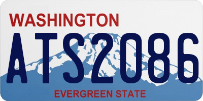 WA license plate ATS2086