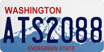 WA license plate ATS2088