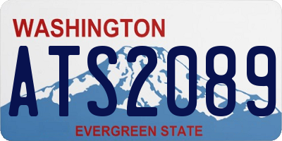WA license plate ATS2089