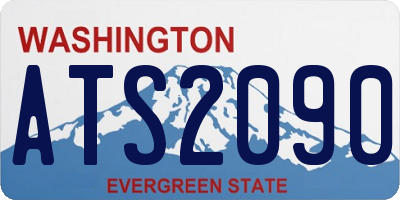 WA license plate ATS2090