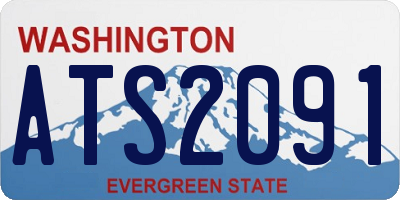 WA license plate ATS2091