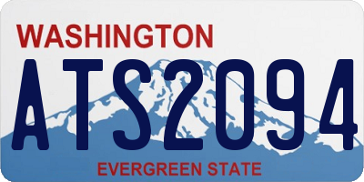 WA license plate ATS2094