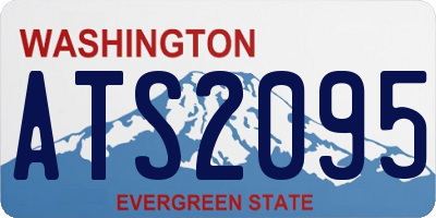 WA license plate ATS2095