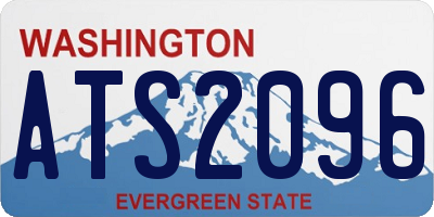 WA license plate ATS2096