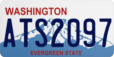 WA license plate ATS2097