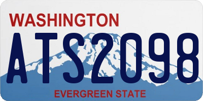 WA license plate ATS2098