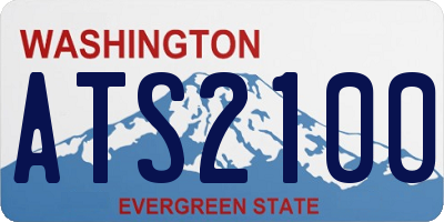 WA license plate ATS2100