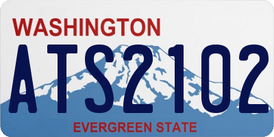 WA license plate ATS2102