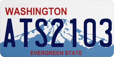 WA license plate ATS2103