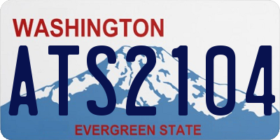 WA license plate ATS2104