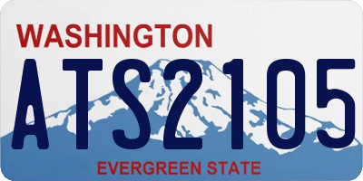WA license plate ATS2105