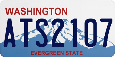 WA license plate ATS2107