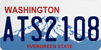 WA license plate ATS2108