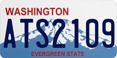 WA license plate ATS2109