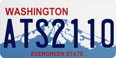 WA license plate ATS2110