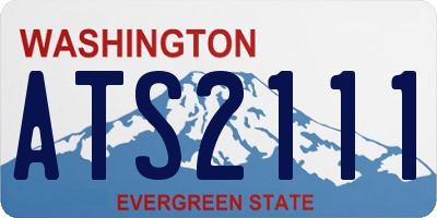 WA license plate ATS2111