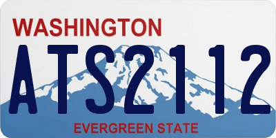 WA license plate ATS2112