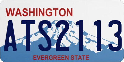 WA license plate ATS2113
