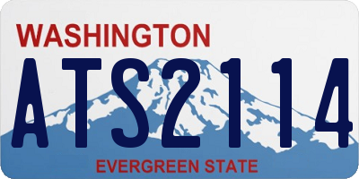 WA license plate ATS2114