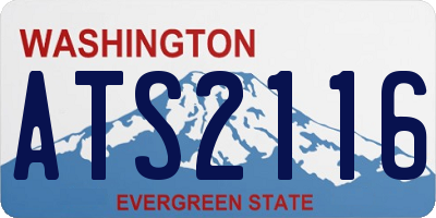 WA license plate ATS2116