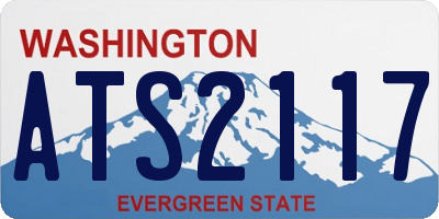 WA license plate ATS2117