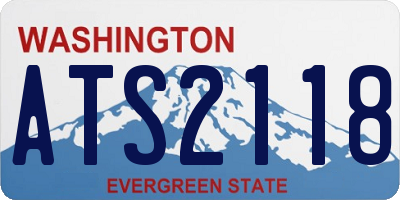 WA license plate ATS2118