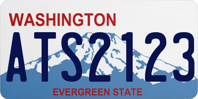 WA license plate ATS2123