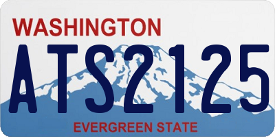 WA license plate ATS2125