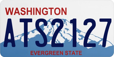 WA license plate ATS2127