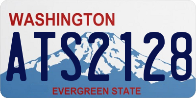 WA license plate ATS2128